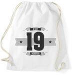printfashion b-day-19-dark-lightgrey - Sportzsák, Tornazsák - Fehér (507388)