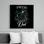 printfashion Frog Dad - Vászonkép - Fekete (10770696)
