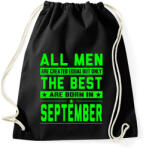 printfashion A legjobbak szeptemberben születnek - Sportzsák, Tornazsák - Fekete (348985)