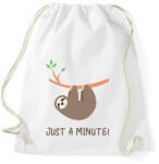 printfashion Just a minute! - Sportzsák, Tornazsák - Fehér (2777394)