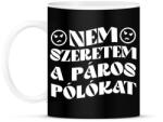 printfashion Páros póló - Nem szeretem - Bögre - Fekete (15599419)