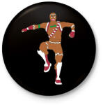 printfashion Kalácsember Skin - Kitűző, hűtőmágnes - Fekete (3099591)