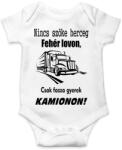 printfashion Nincs szőke herceg fehér lovon, csak fasza gyerek kamionon - Baba Body - Fehér (7458920)