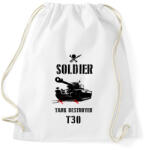 printfashion SOLDIER-T30 - Sportzsák, Tornazsák - Fehér (1922815)