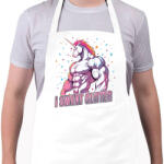 printfashion Kigyúrt unikornis - Kötény - Fehér (14154687)