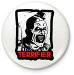 printfashion Terrifier bohóc - Kitűző, hűtőmágnes - Fehér (14793619)