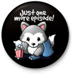 printfashion Sorozat függő - Kitűző, hűtőmágnes - Fekete (3097023)