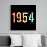 printfashion 1954 - Vászonkép - Fekete (11816558)