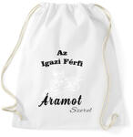 printfashion Az igazi férfi áramot szerel - Sportzsák, Tornazsák - Fehér (7612721)