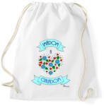 printfashion Imádom a családom - Sportzsák, Tornazsák - Fehér (501091)