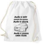 printfashion Audi szív - Sportzsák, Tornazsák - Fehér (1813974)