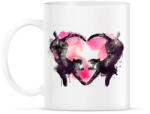 printfashion Cat love - Bögre - Fehér (788649)