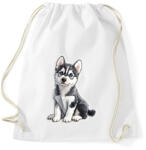 printfashion Cuki Husky Kölyök - Sportzsák, Tornazsák - Fehér (16703456)