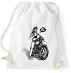 printfashion Let's ride! - Motoros minta - Sportzsák, Tornazsák - Fehér (6365420)