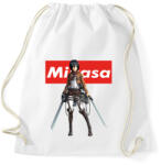 printfashion Mikasa Ackerman - Sportzsák, Tornazsák - Fehér (5413560)