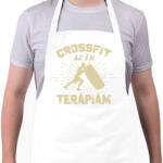 printfashion Crossfit az én terápiám - Kötény - Fehér (11722285)