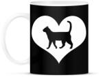 printfashion I love my cat - Bögre - Fekete (2532109)