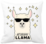 printfashion no drama llama - Párnahuzat, Díszpárnahuzat - Fehér (4108798)