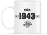 printfashion born-in-1943-(dark&lightgrey) - Bögre - Fehér (790241)