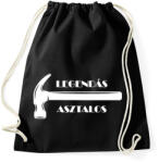 printfashion Legendás asztalos -fehér - Sportzsák, Tornazsák - Fekete (6561357)