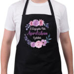 printfashion A legszebb nők áprilisban születtek - Kötény - Fekete (4935850)