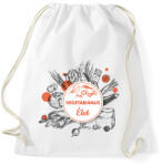 printfashion Vegetáriánus élet - Sportzsák, Tornazsák - Fehér (6600338)