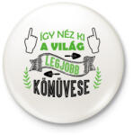 printfashion Így néz ki - Kőműves - Kitűző, hűtőmágnes - Fehér (10293999)