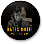 printfashion BATES MOTEL STAFF - Kitűző, hűtőmágnes - Fekete (3099178)