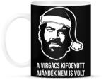 printfashion A virgács kifogyott ajándék nem is volt Bud Spencer póló - Bögre - Fekete (9387469)