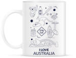 printfashion I LOVE AUSTRALIA - Bögre - Fehér (10540854)