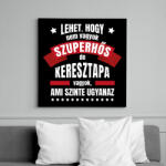 printfashion Keresztapa szuperhős - Vászonkép - Fekete (14693520)