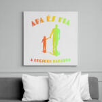 printfashion Apa és fia - Vászonkép - Fehér (6633965)