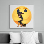 printfashion Rottweiler - Vászonkép - Fehér (13042822)