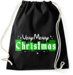 printfashion Nagyon boldog karácsonyt! - Sportzsák, Tornazsák - Fekete (1099830)