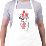 printfashion red&black 5 - Kötény - Fehér (16291492)