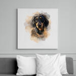 printfashion Tacskós póló / pulcsi / tacsi / tacskós / tacsis ajándék ötlet - Vászonkép - Fehér (11767690)