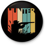 printfashion Hunter logó - Kitűző, hűtőmágnes - Fekete (3097902)