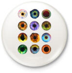 printfashion Szem típusok - Kitűző, hűtőmágnes - Fehér (6142444)