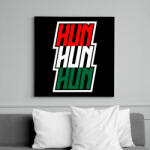 printfashion Hajrá Magyarország Póló - Vászonkép - Fekete (6659790)