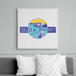 printfashion Budapest - Vászonkép - Fehér (6628205)