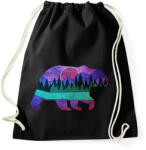 printfashion Medve sziluett - Sportzsák, Tornazsák - Fekete (5239237)