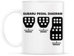printfashion Subaru vezetés - Bögre - Fehér (1442288)