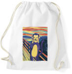 printfashion Majom sikoly - Sportzsák, Tornazsák - Fehér (12755025)