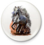 printfashion horse - Kitűző, hűtőmágnes - Fehér (7646819)