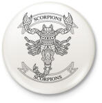 printfashion Skorpió - Kitűző, hűtőmágnes - Fehér (13793527)