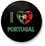 printfashion I love Portugal - Kitűző, hűtőmágnes - Fekete (10789585)