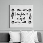 printfashion Lánybúcsú csapat (virágmintás) - Vászonkép - Fehér (6640713)