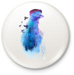 printfashion Pigeon of London - Kitűző, hűtőmágnes - Fehér (3074779)