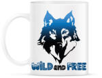 printfashion Farkas - vad és szabad wild and free - Bögre - Fehér (4655885)