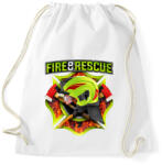 printfashion Fire and Rescue - Sportzsák, Tornazsák - Fehér (501514)